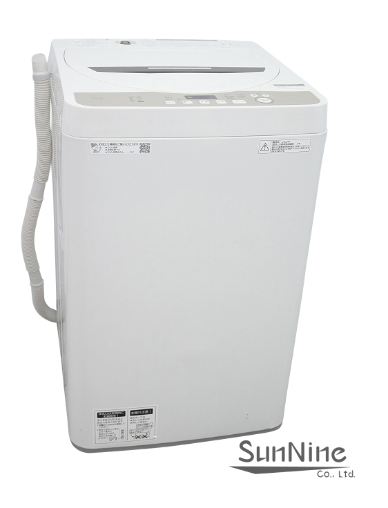 シャープ製/2020年式/6kg/全自動洗濯機/ES-GE6D-T