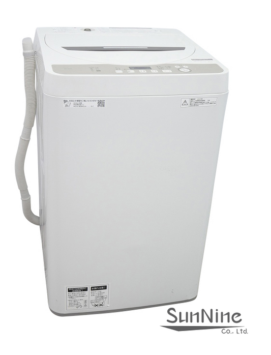 シャープ製/2020年式/6kg/全自動洗濯機/ES-GE6D-T