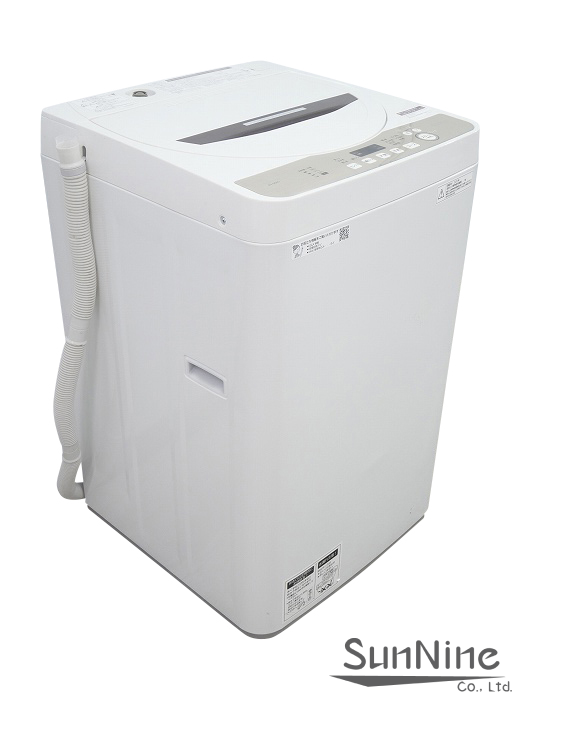 シャープ製/2020年式/6kg/全自動洗濯機/ES-GE6D-T